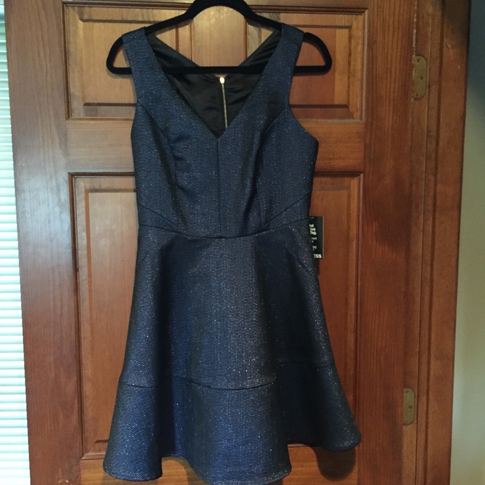 Skater dress with a subtle shimmer